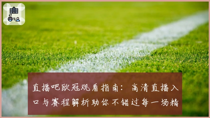 直播吧欧冠观看指南：高清直播入口与赛程解析助你不错过每一场精彩对决